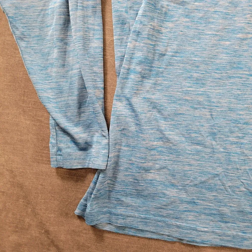 SB Tech Cool Play Mock Neck Blue 1/4 Zip‎ Pull Over Sweater Mens Sz 3XL